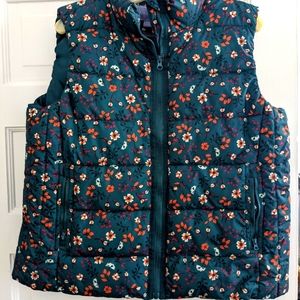 Laura Scott floral puffer vest